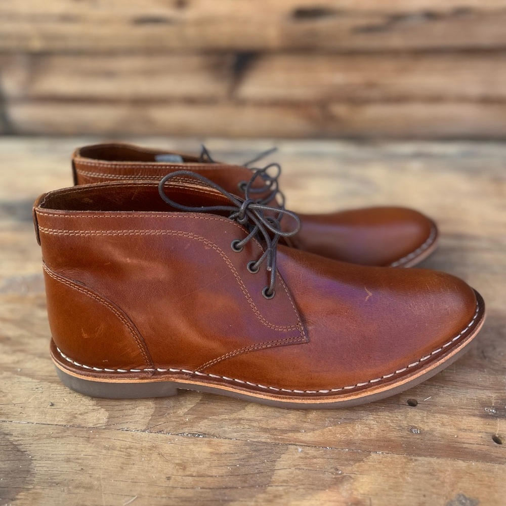 CROWN VINTAGE | Casper Chukka Cognac Brown Ankle Boots 10